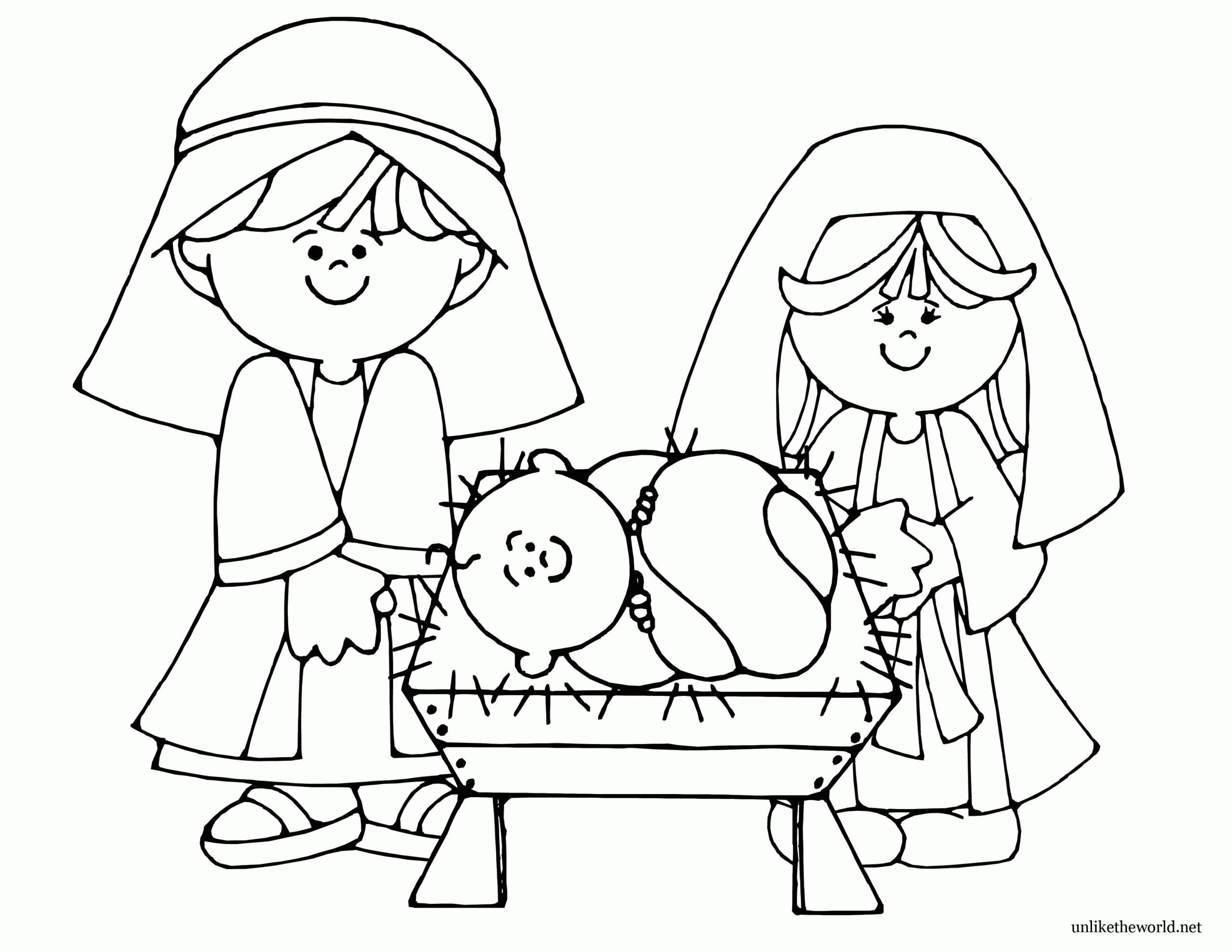 Nativity Coloring Pages To Print