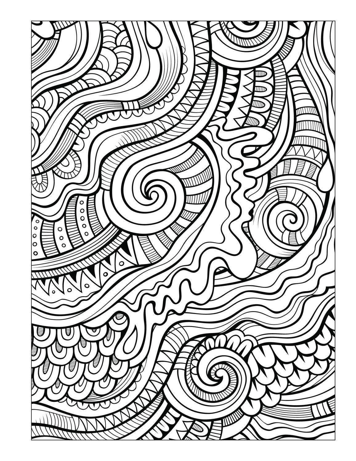 Coloring Pages Free Abstract Coloring Design