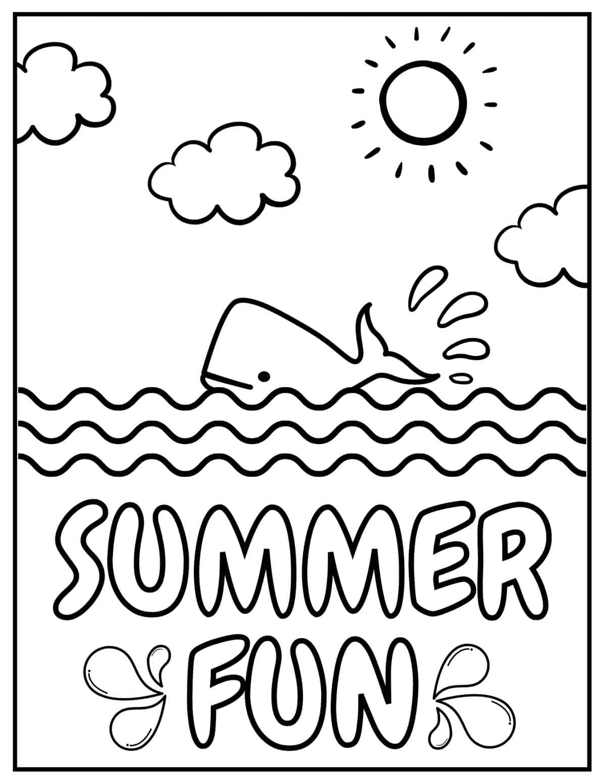 Coloring Pages Free Printable Summer Coloring Pages Images And Photos Finder