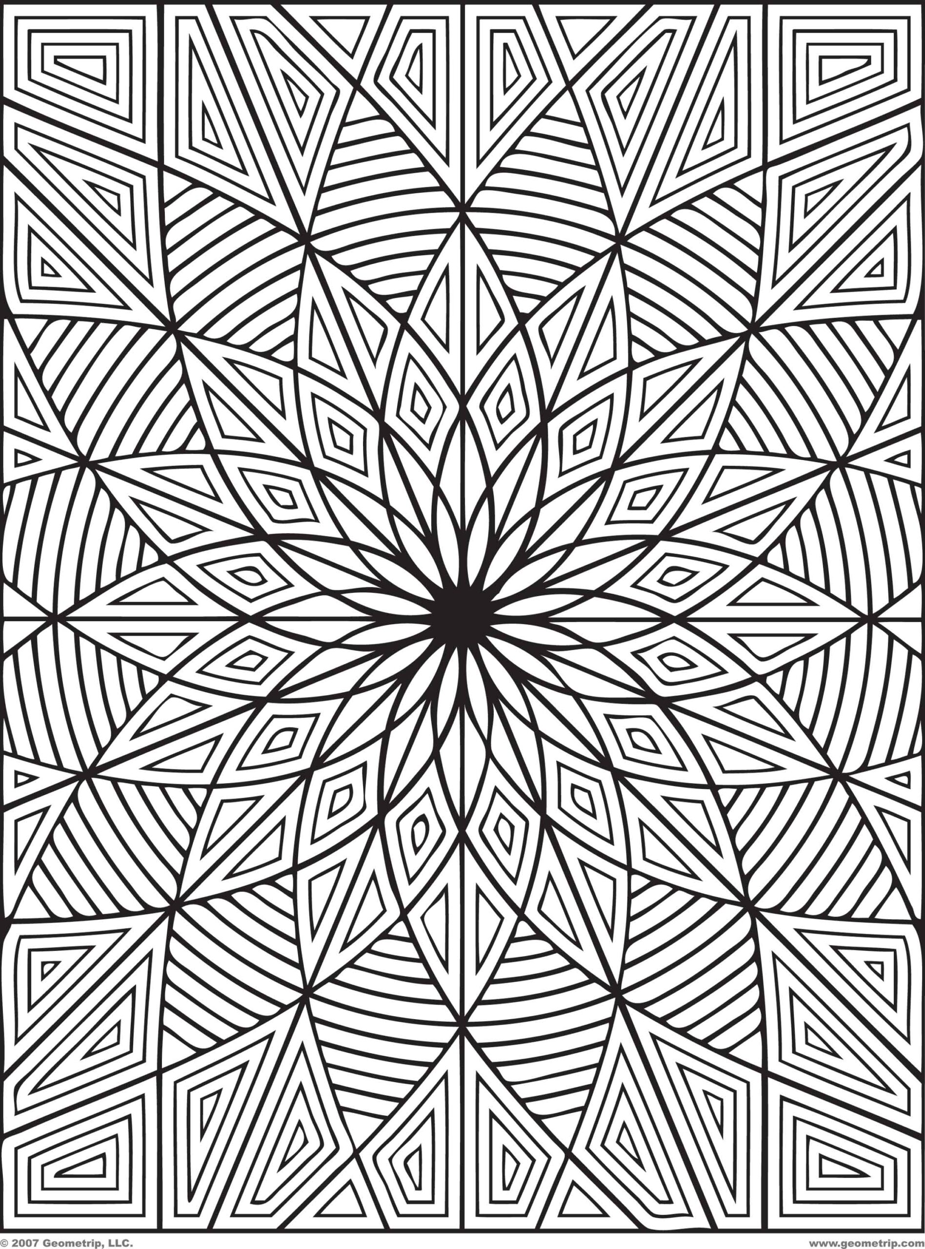 Coloring Pages Hard Designs Coloring Home