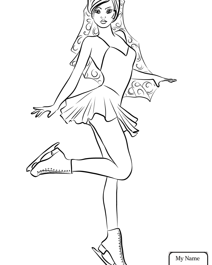 Coloring Pages Ice Skating At GetDrawings Free Download
