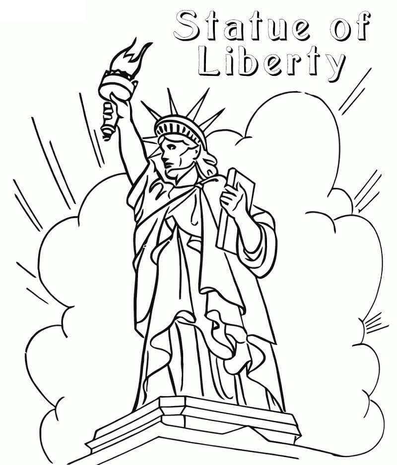 Coloring Pages Lady Liberty