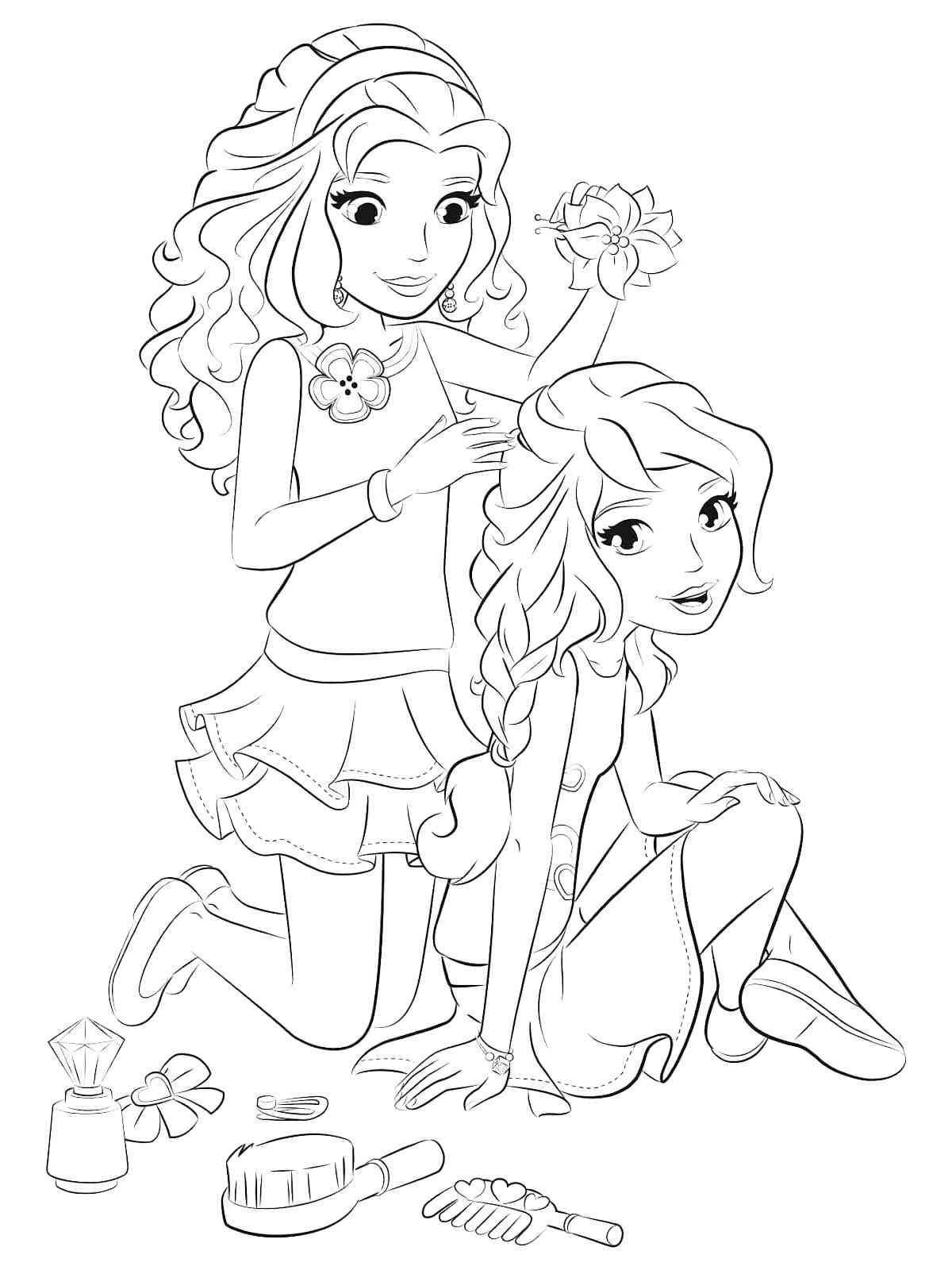 Coloring Pages Lego Elves