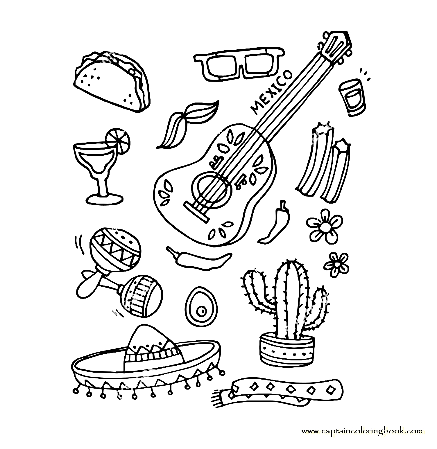 Coloring Pages Mexican Culture Mexico Coloring Pages
