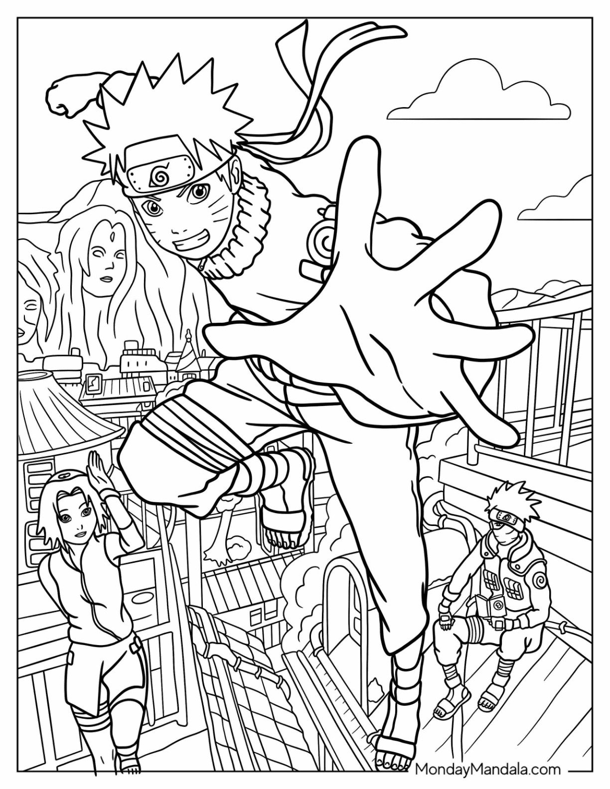 Coloring Pages Naruto Characters