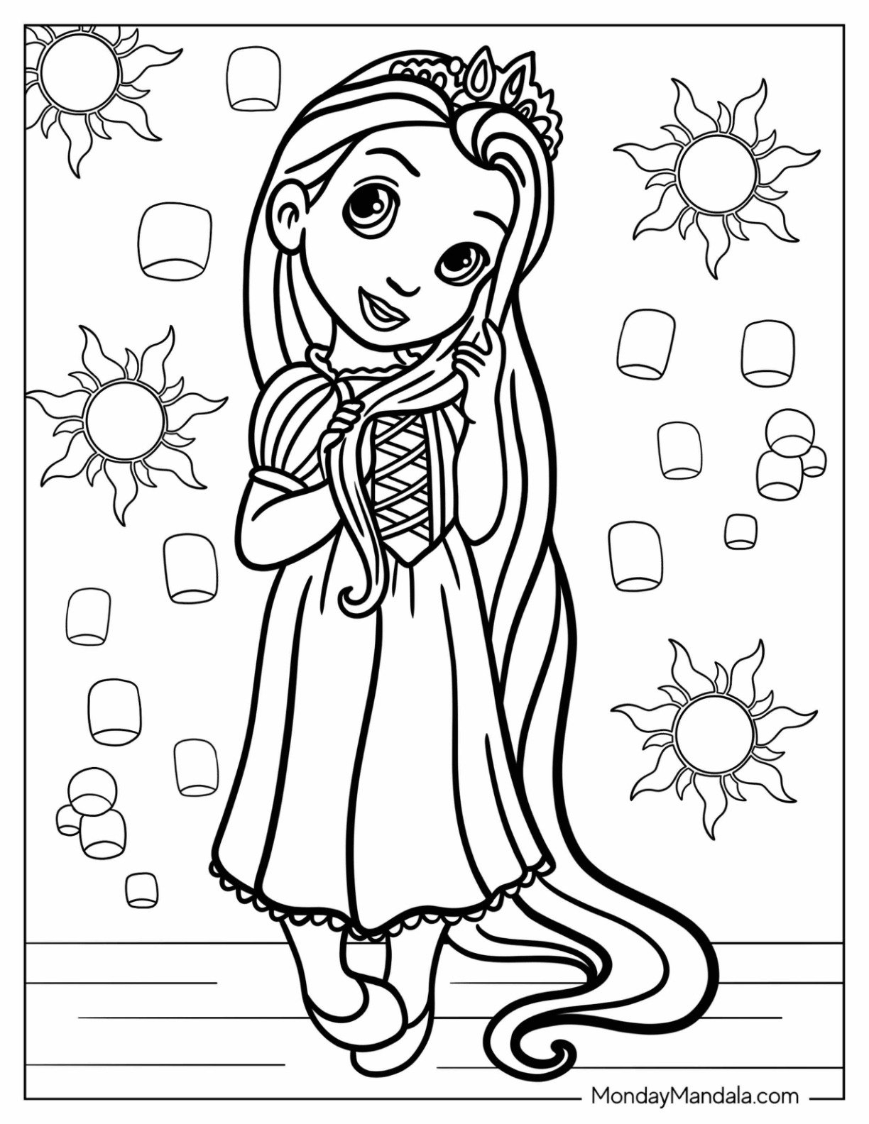 Baby Princess Coloring Pages