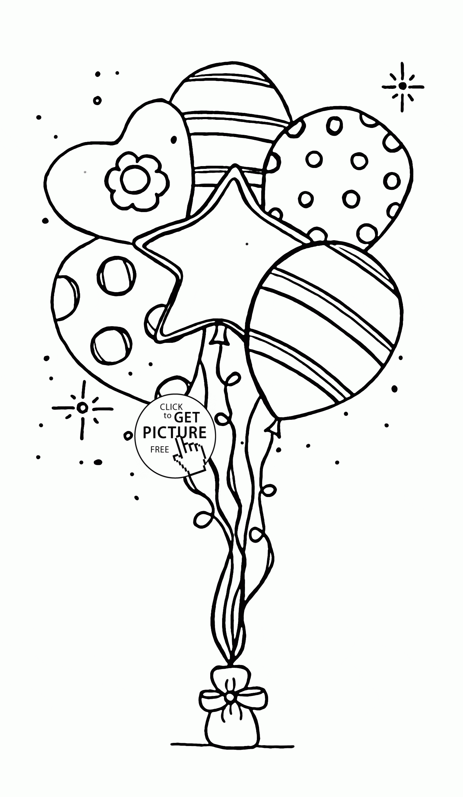 Balloon Coloring Page