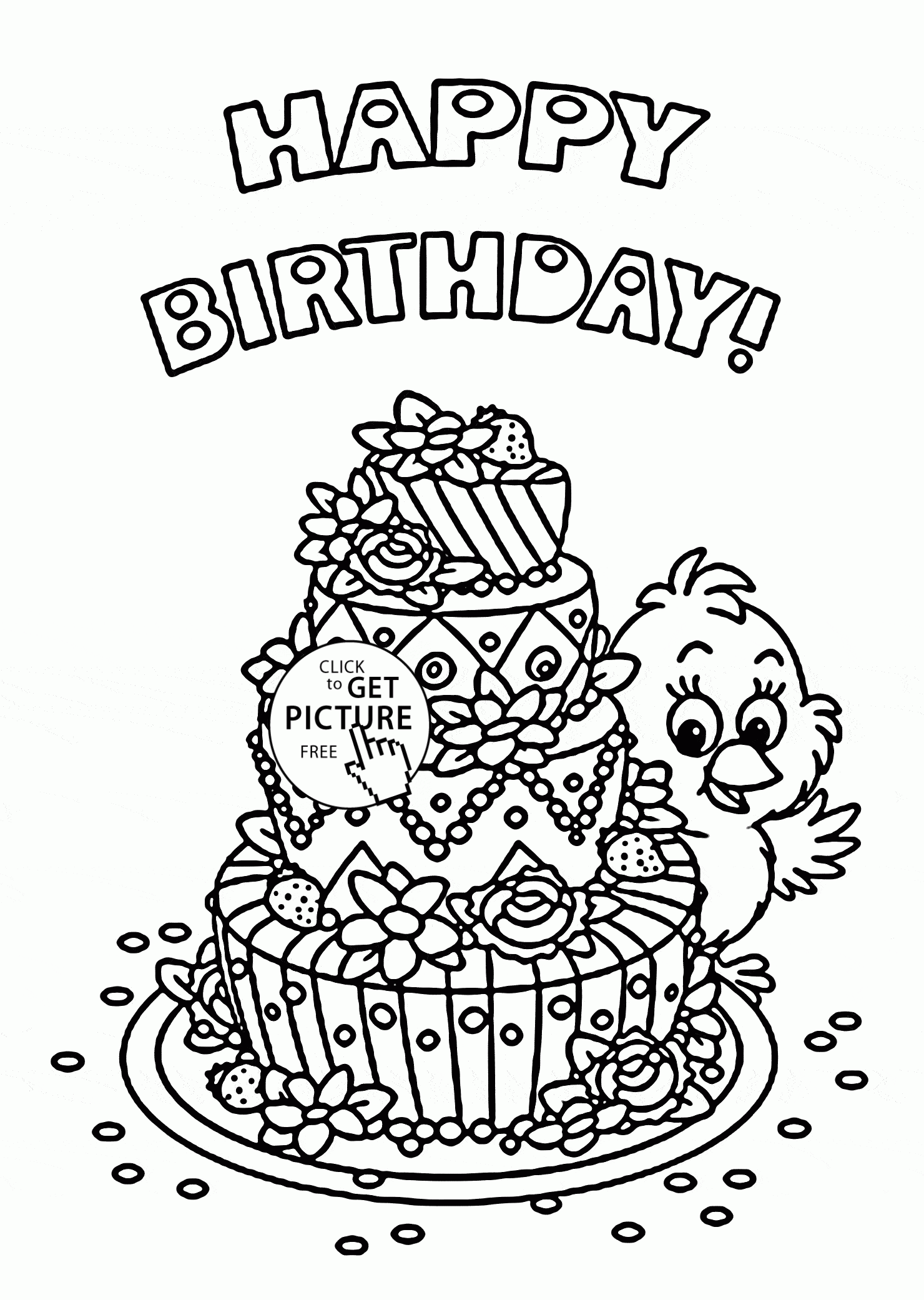 Coloring Pages Of Birthday Cards Thousand Of The Best Printable Coloring Pages For Kids