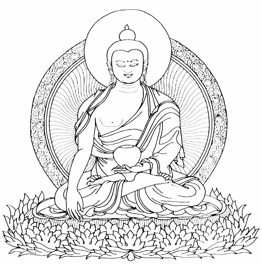 Buddha Coloring Page