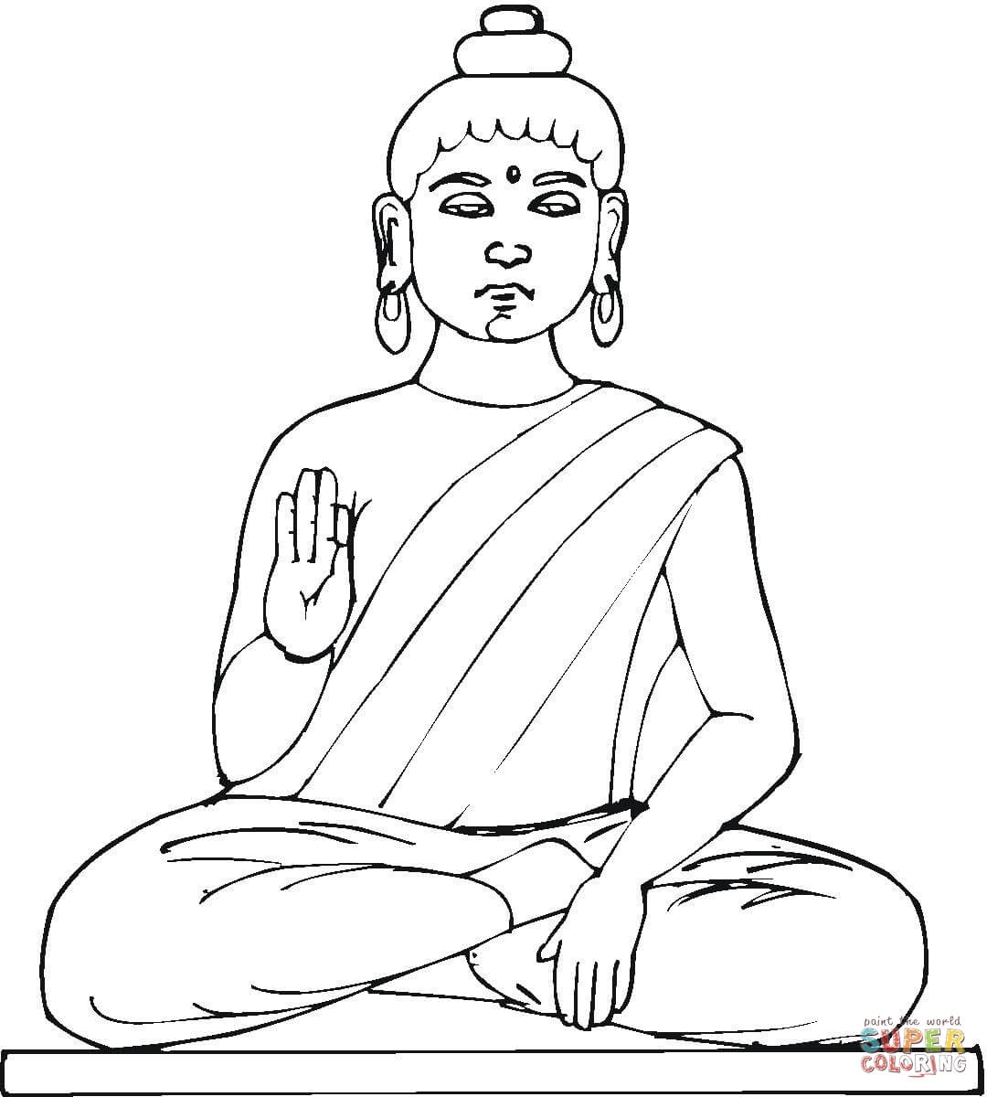 Coloring Pages Of Buddha Coloring Home