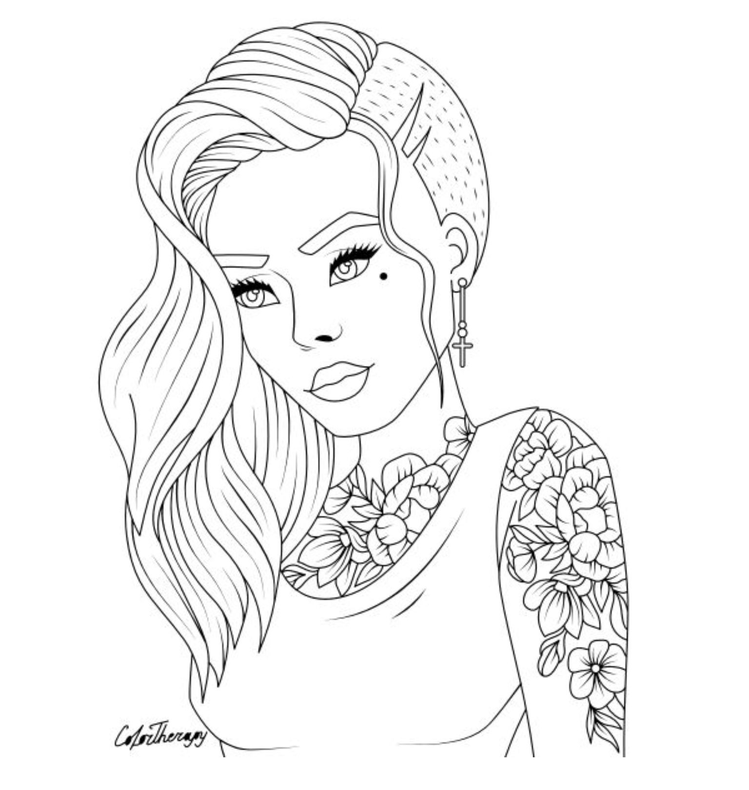 Cute People Coloring Pages