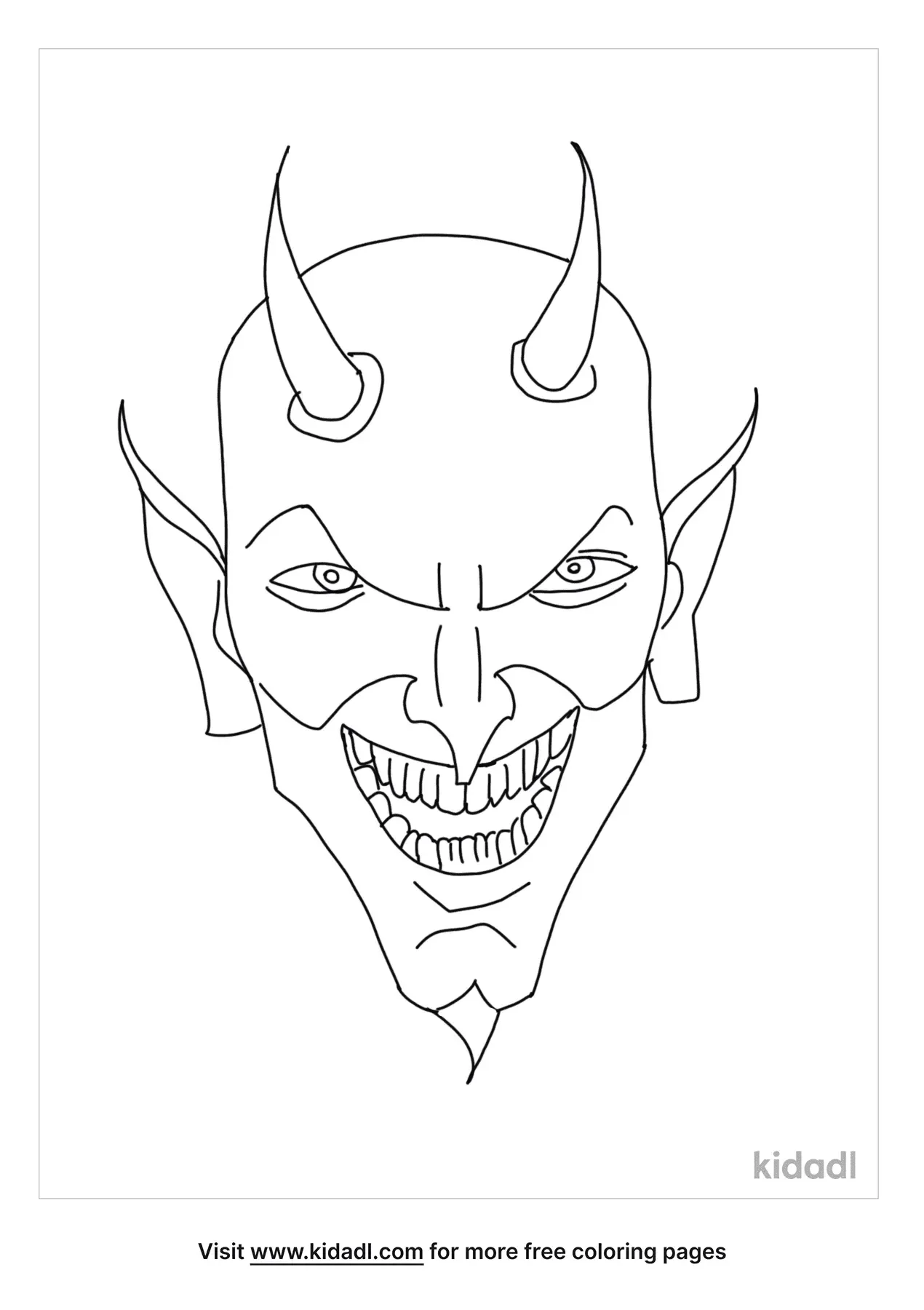 Coloring Pages Of Devils