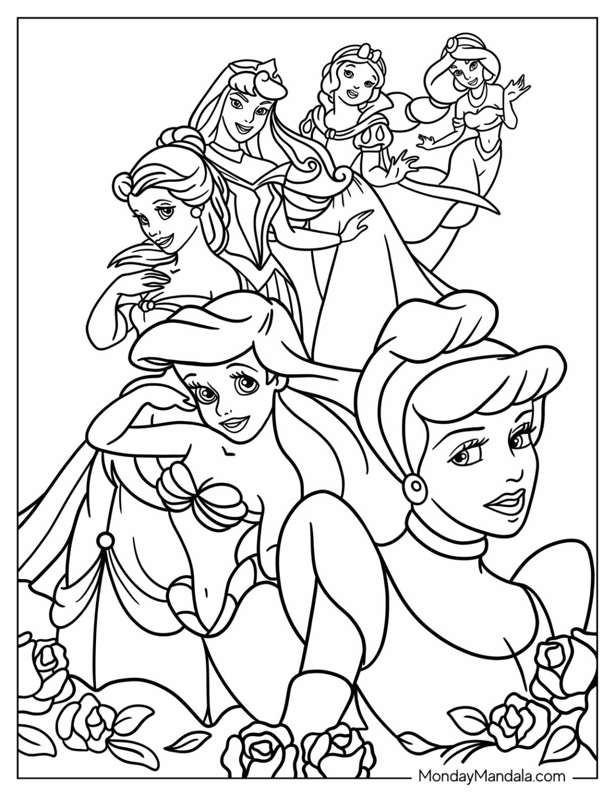 Coloring Pages Of Disney Princess