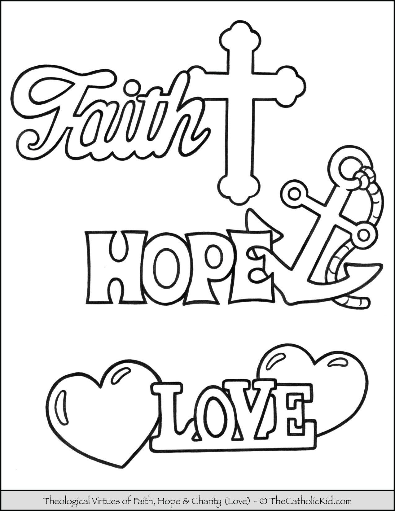 Coloring Pages Of Faith
