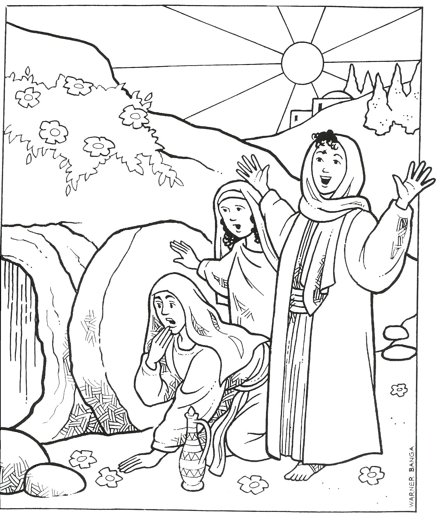 Resurrection Coloring Page