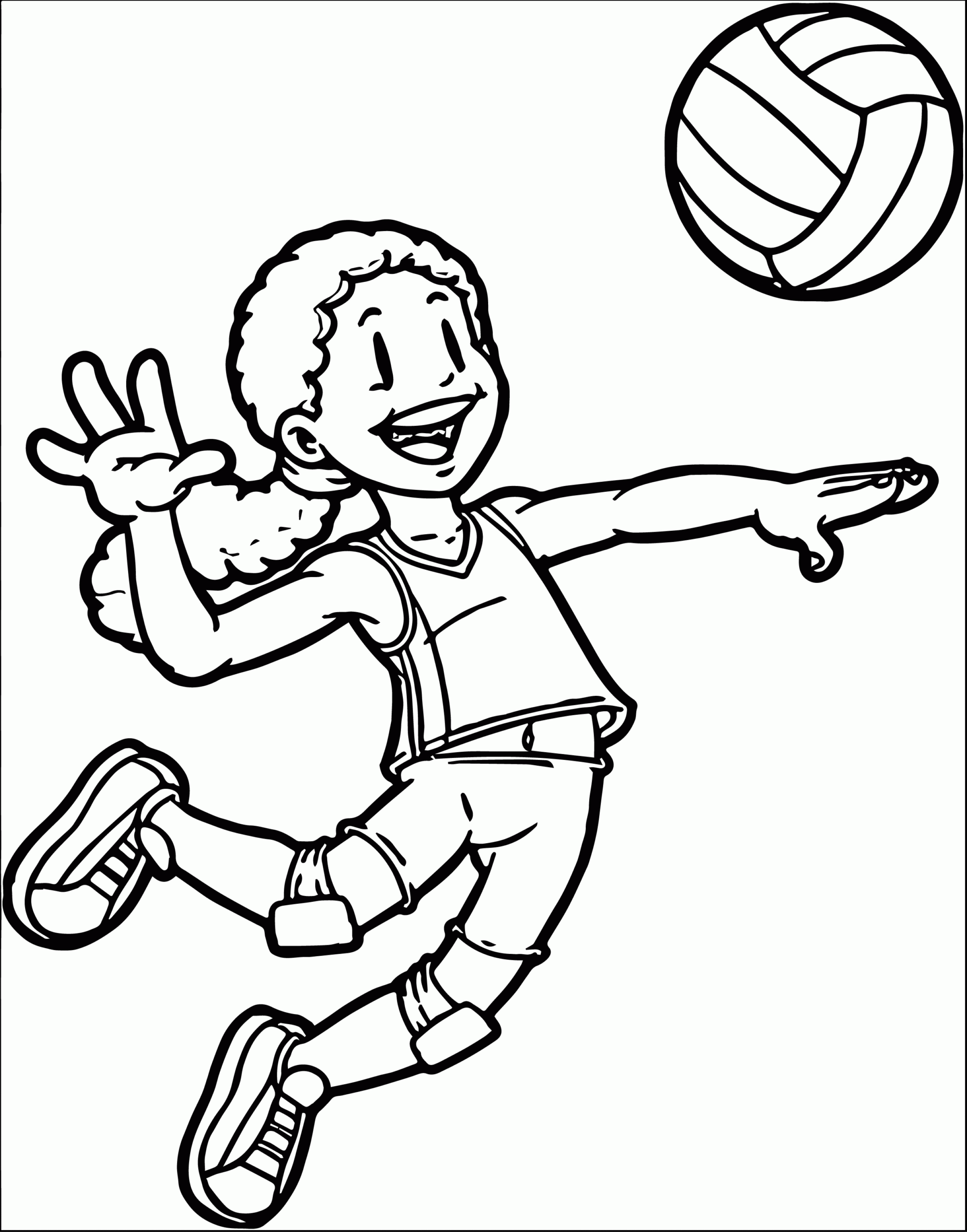 Coloring Pages Of Kids Playing Sports Coloring Home