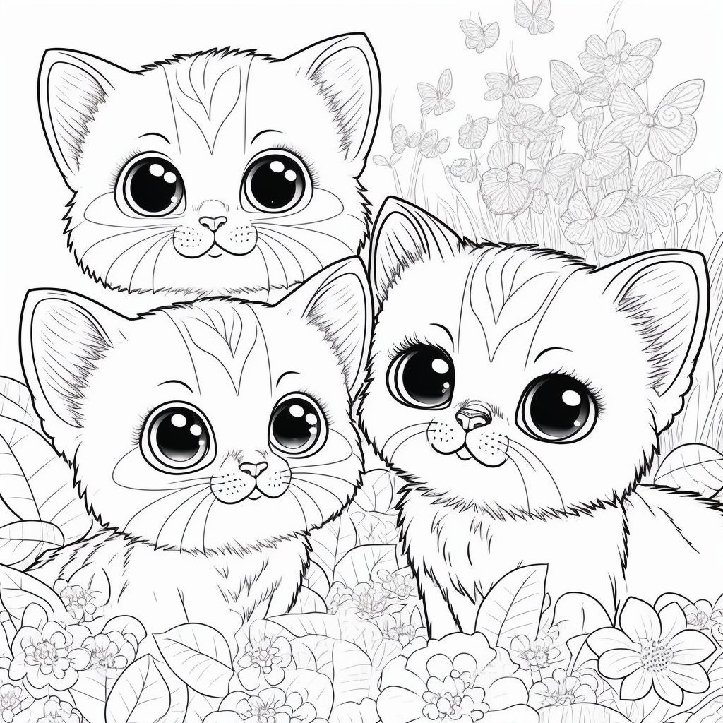 Coloring Pages Of Kitties
