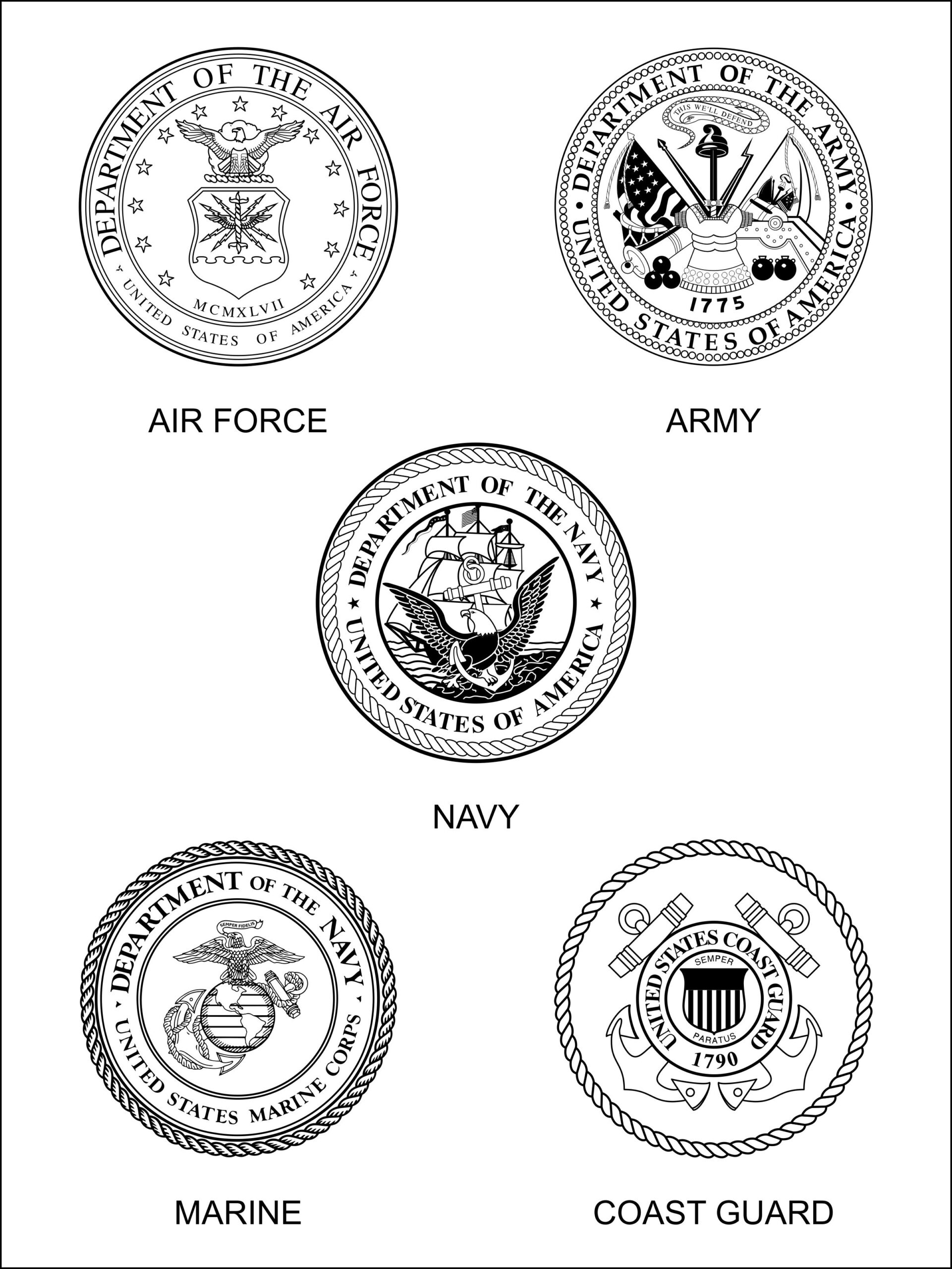 Us Army Logo Coloring Pages
