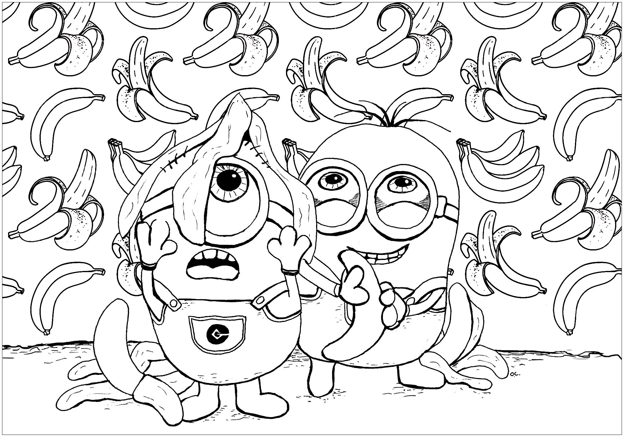 Coloring Pages Of Minions Free Printable Templates