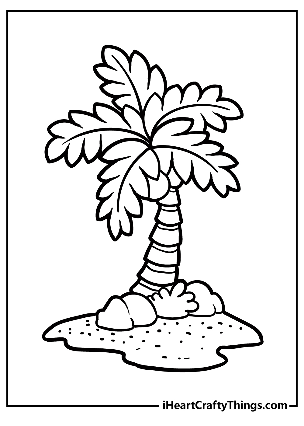 Palm Tree Coloring Pages