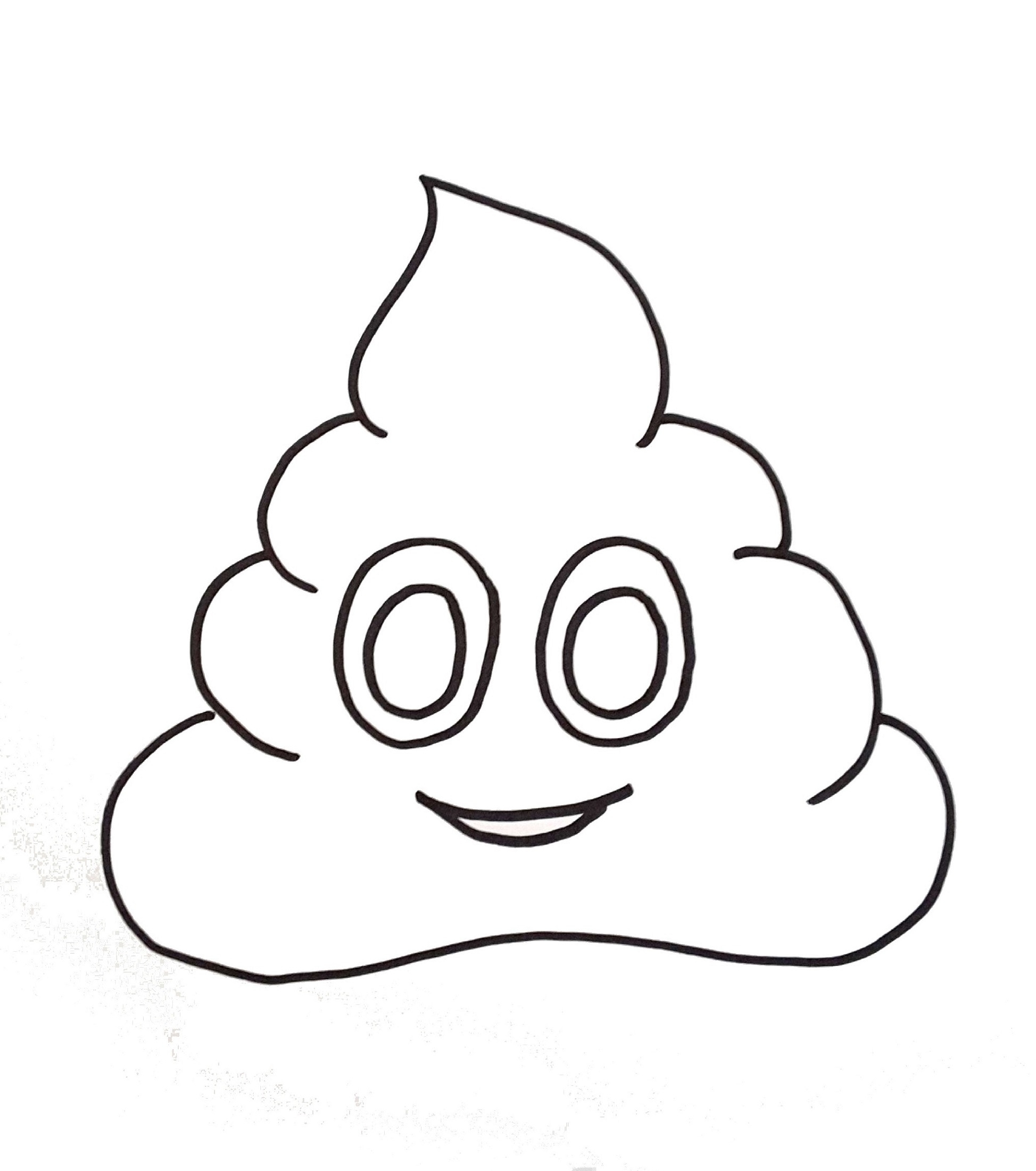Coloring Pages Of Poop Emoji