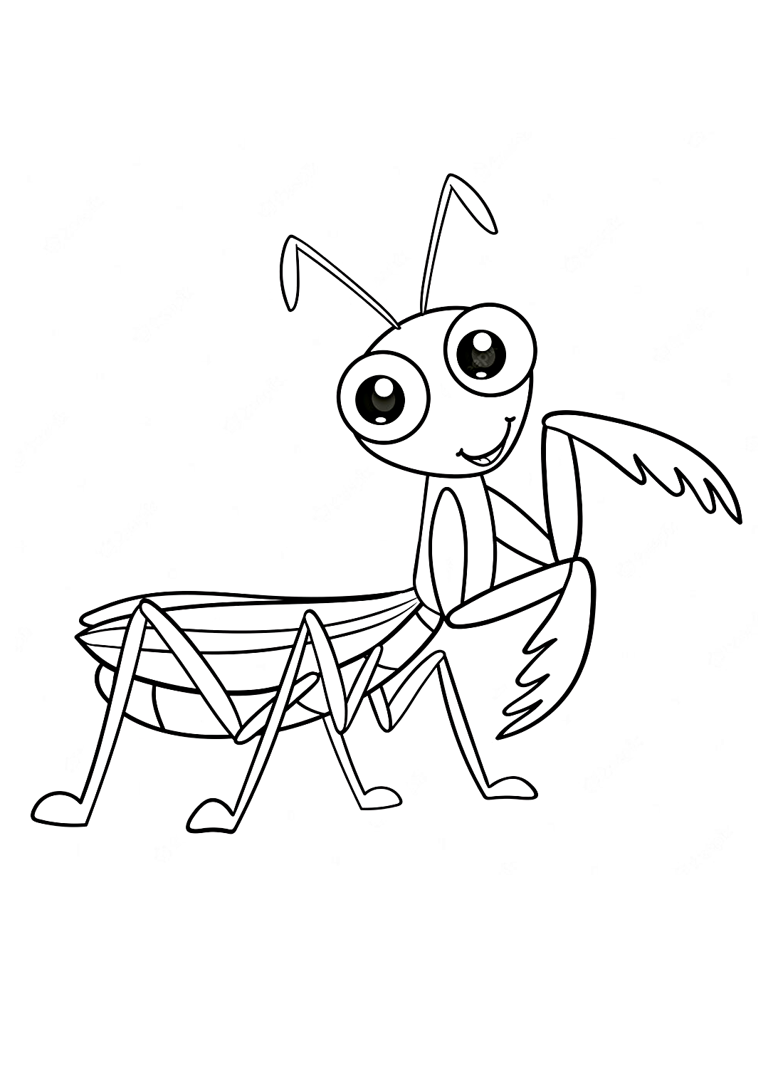 Coloring Pages Of Praying Mantis