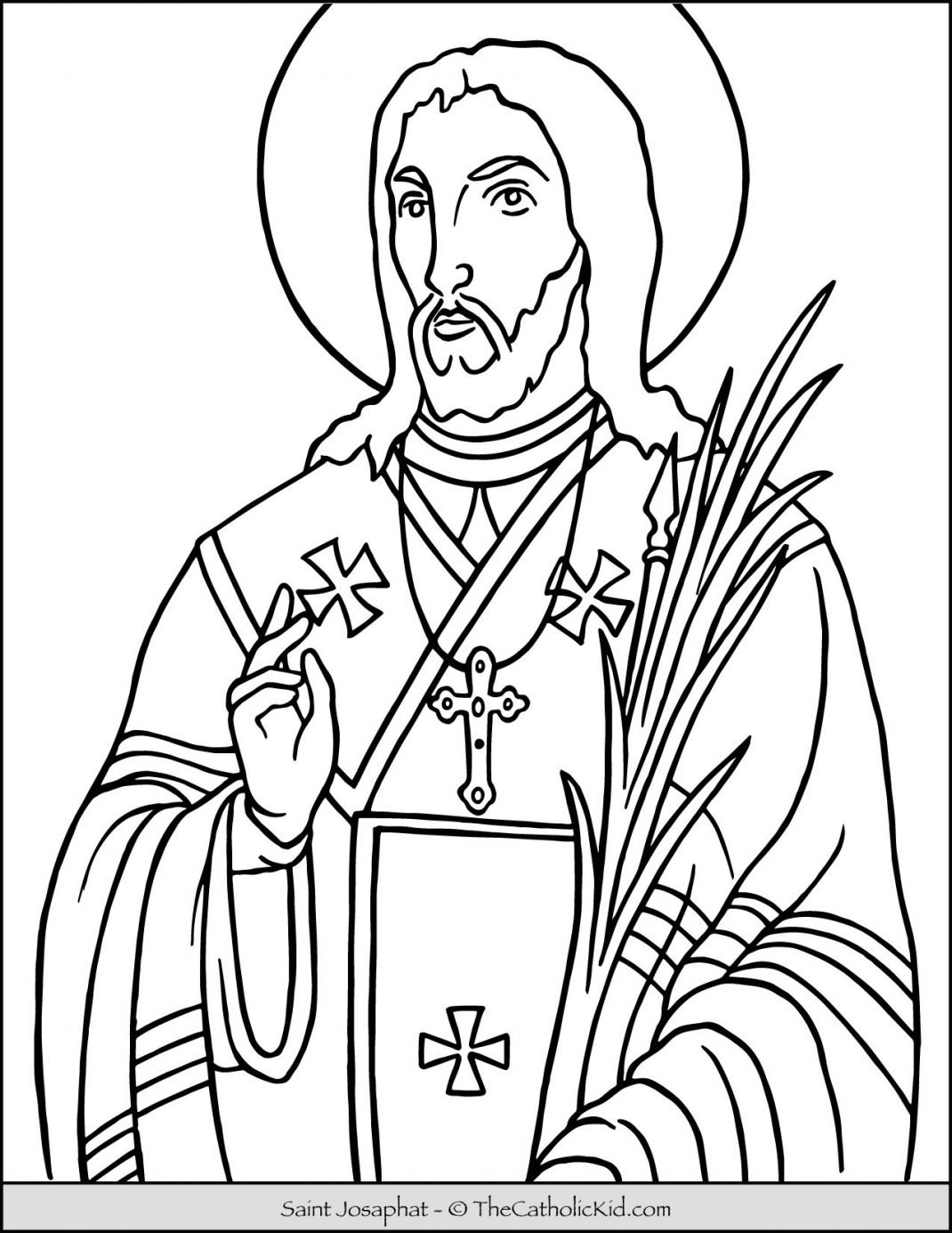 Coloring Pages Of Saints For Kids