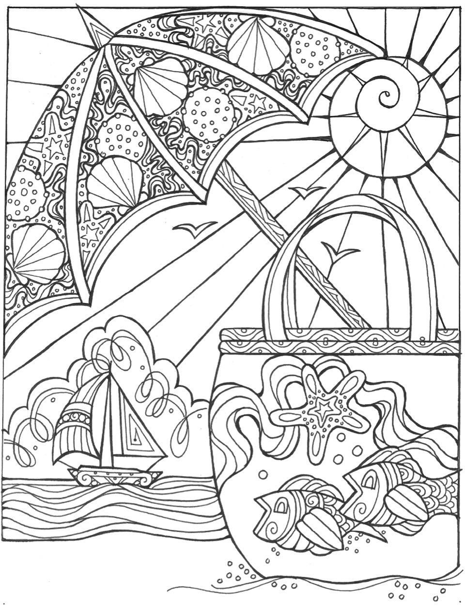 Coloring Pages Of The Beach