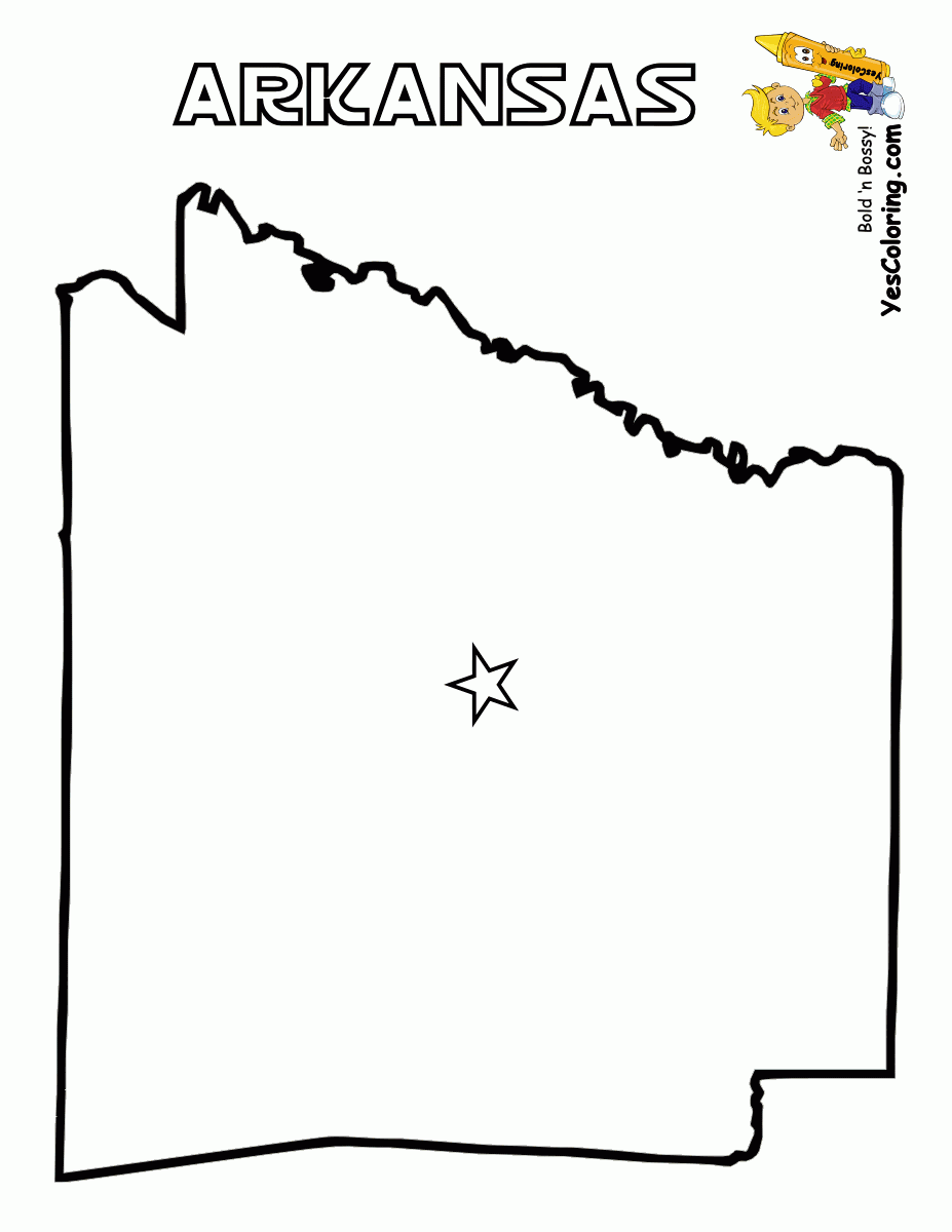 Coloring Pages Of The State Map