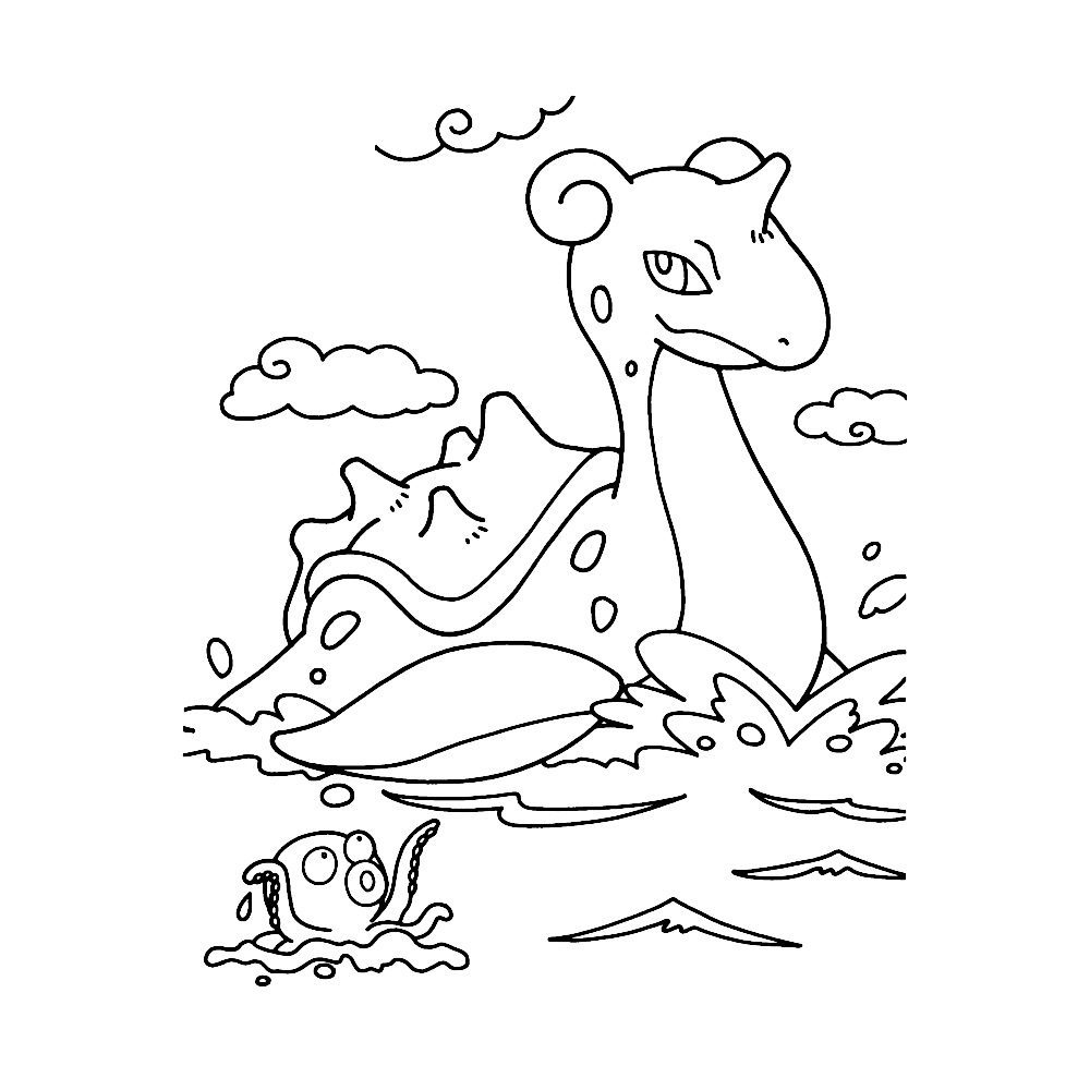 Pokemon Coloring Pages Water