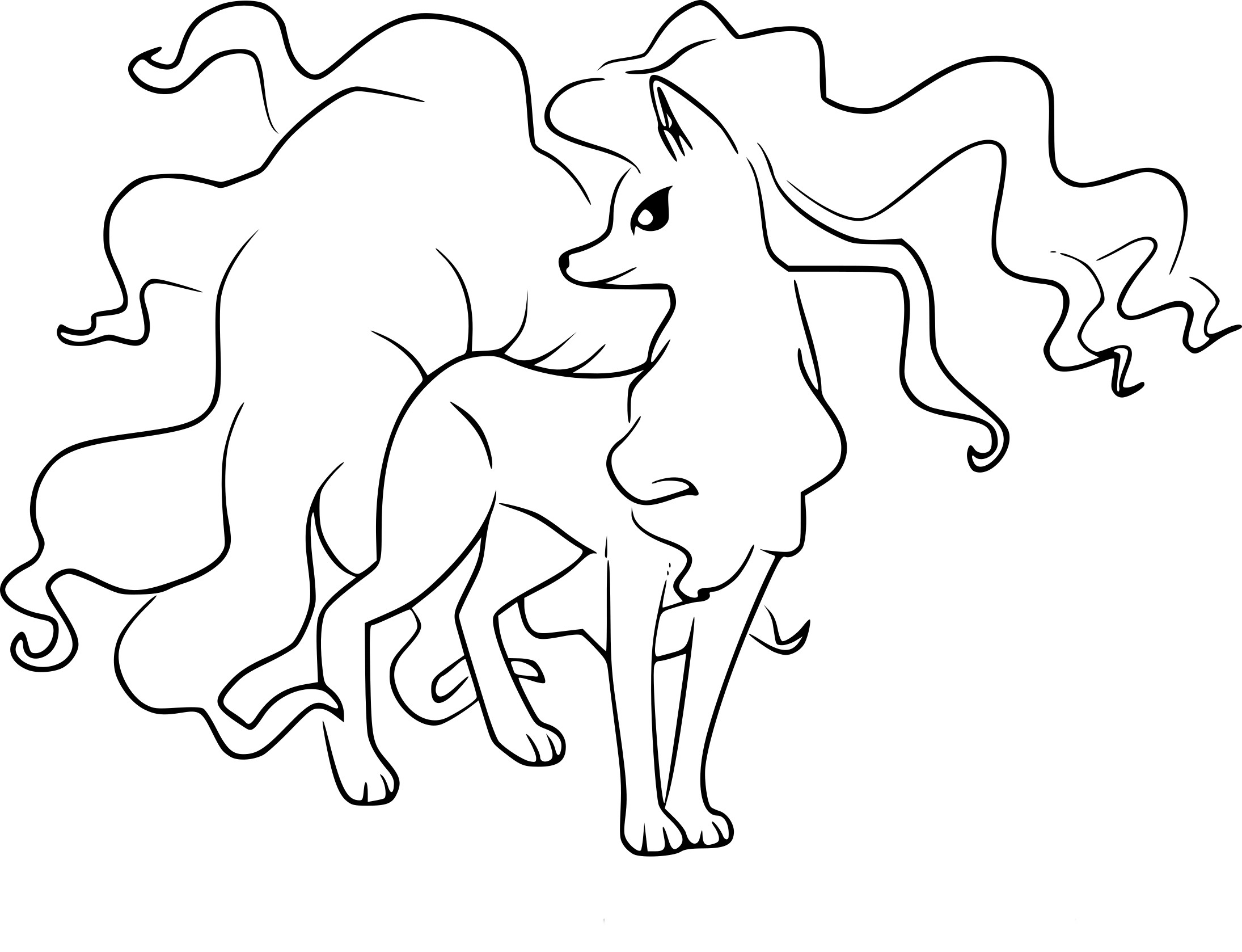 Coloring Pages Pokemon Nine Tales
