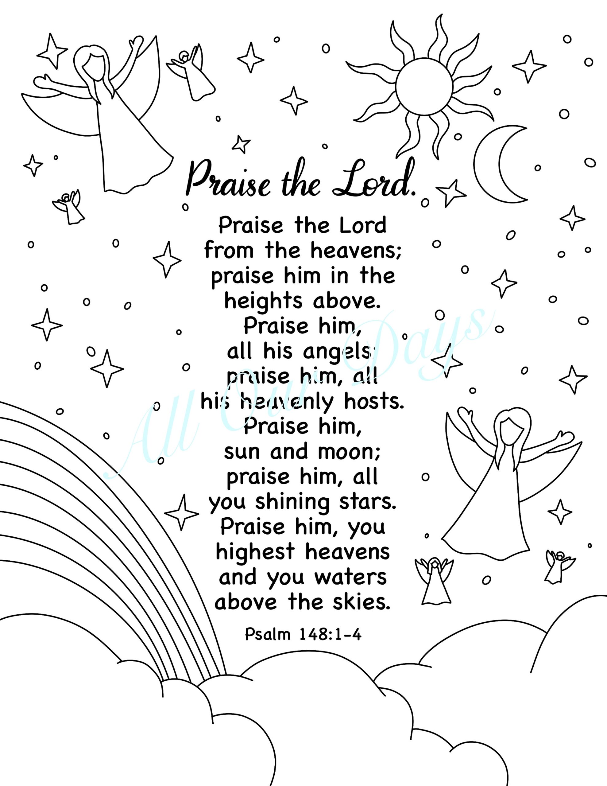 Coloring Pages Praise