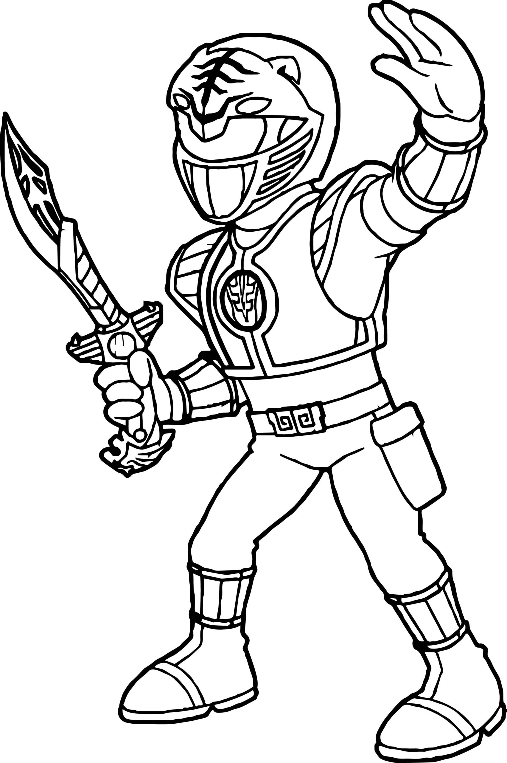 Pink Power Ranger Coloring Pages