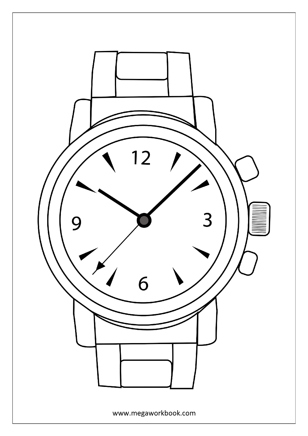 Coloring Sheet Wrist Watch Free Coloring Sheets Coloring Pages Coloring Pages For Kids