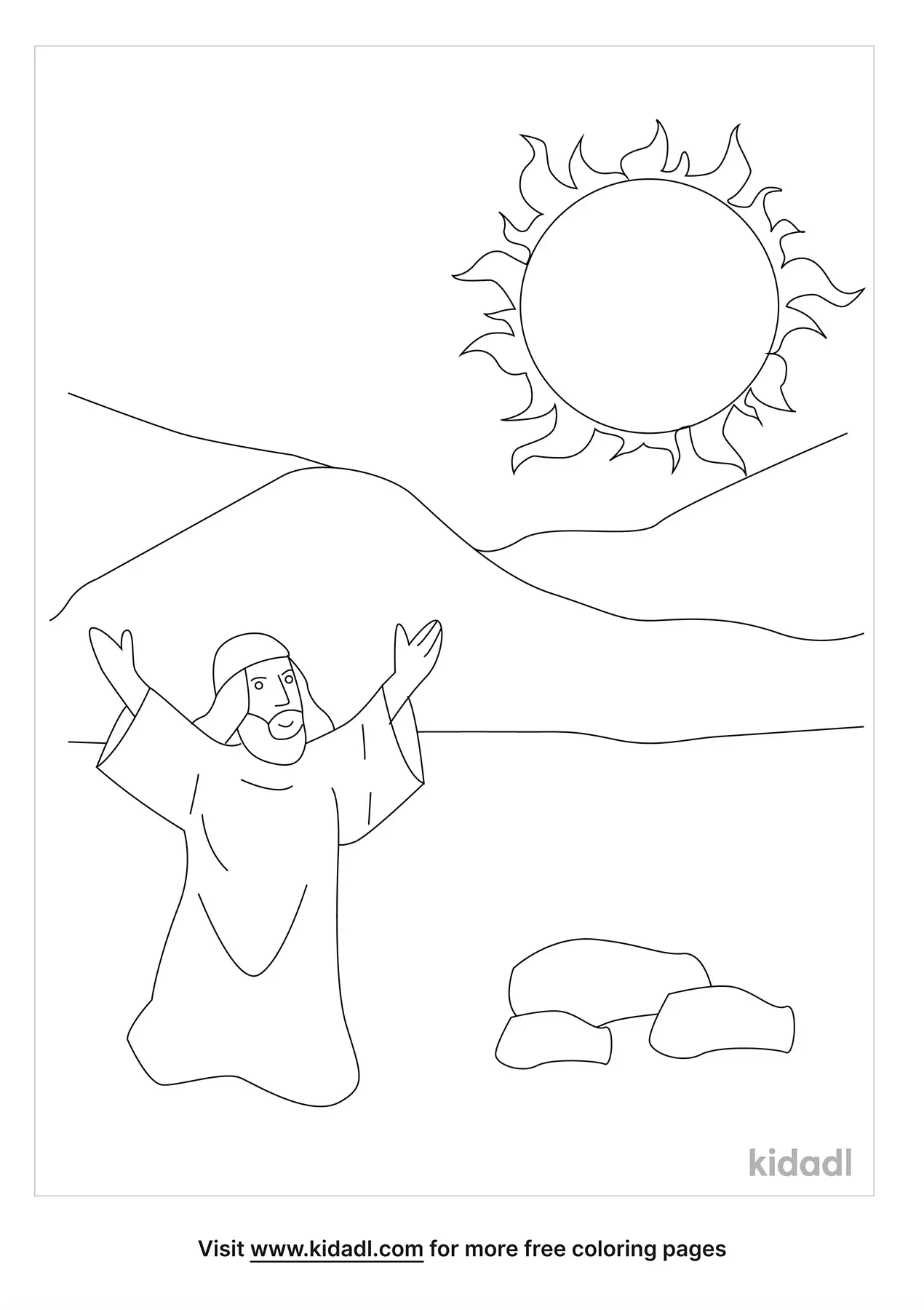 Joshua And Caleb Coloring Page