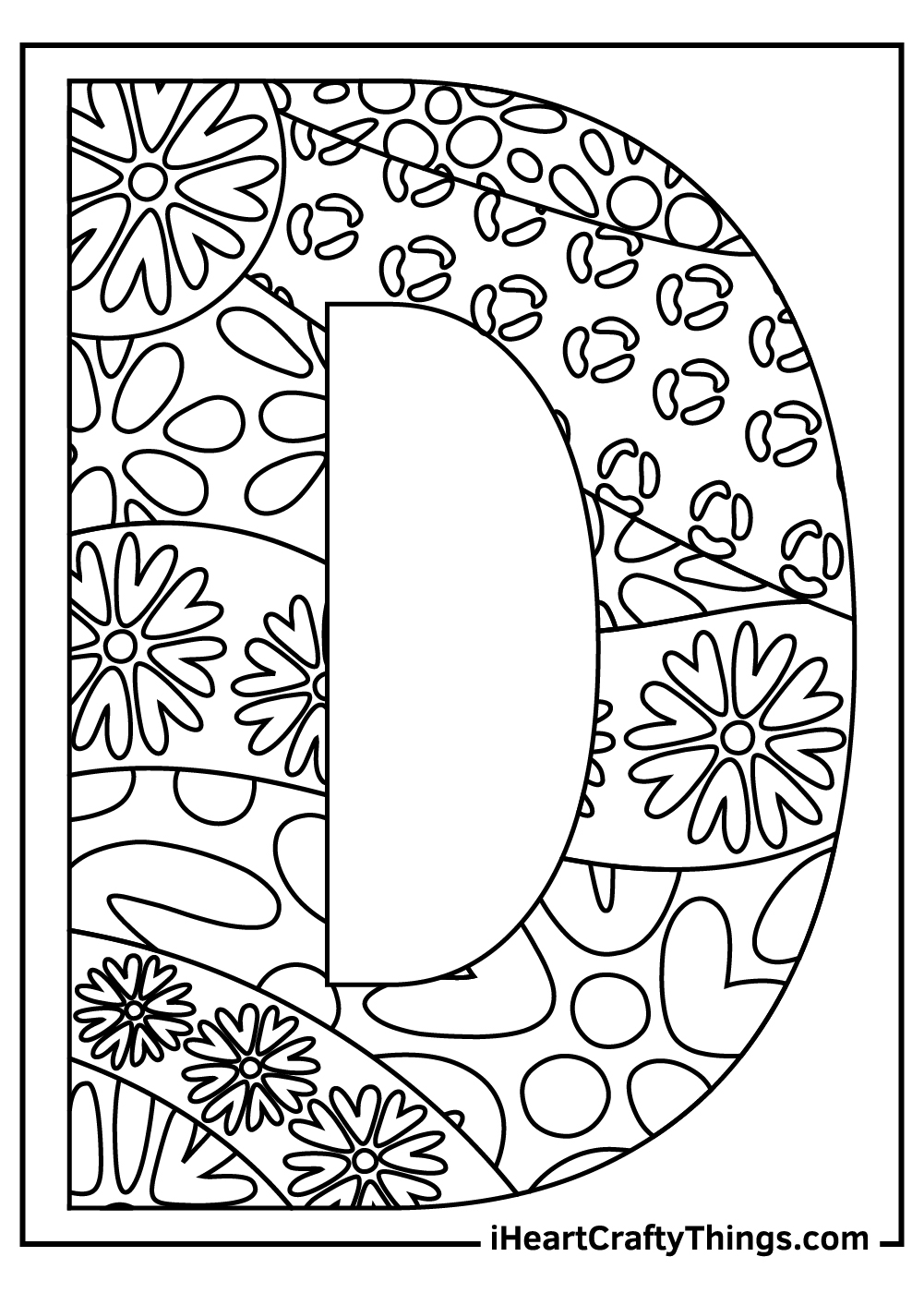 Coloring The Letter D