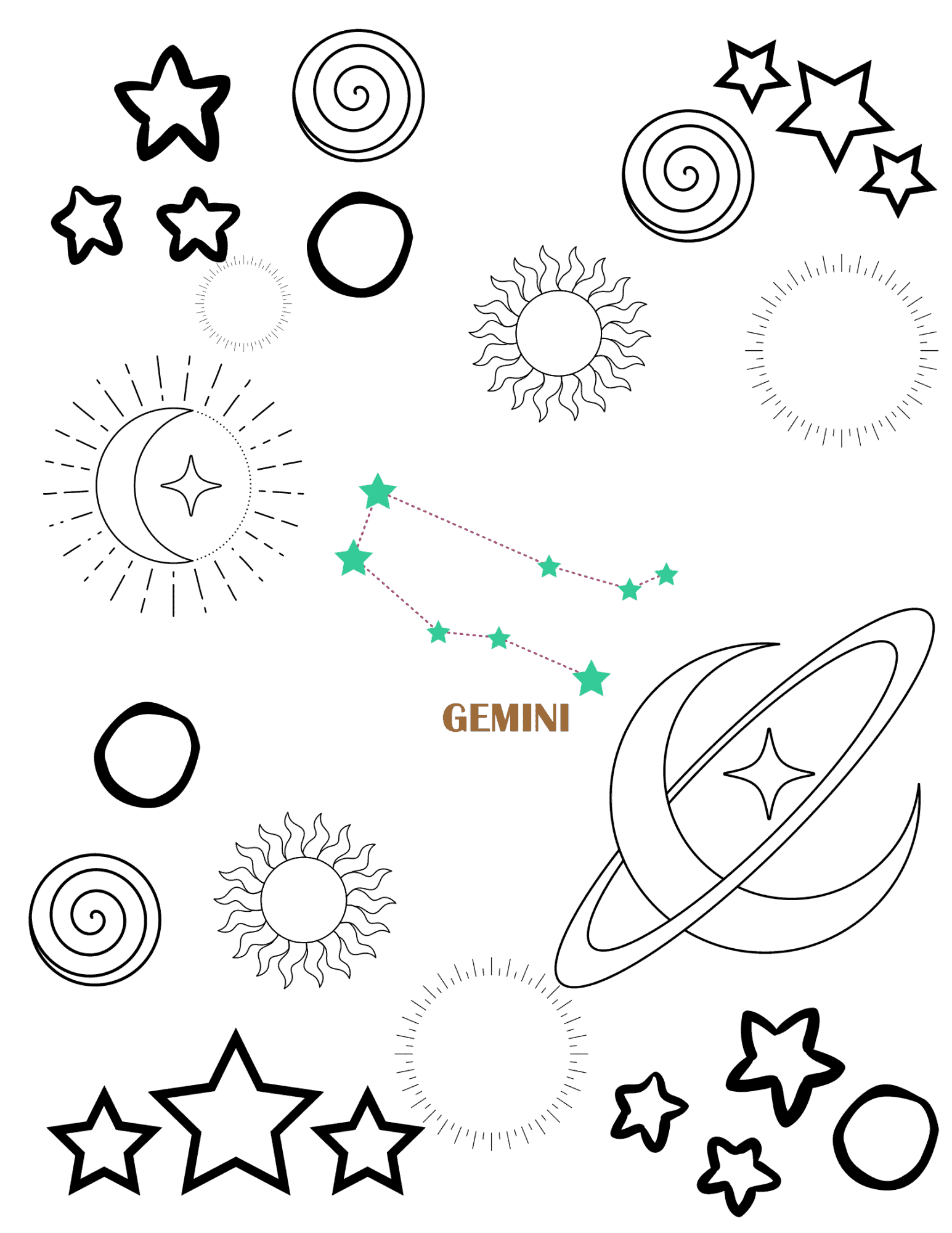 Constellations For Kids Constellation Coloring Pages Flashcards And Science Experiment