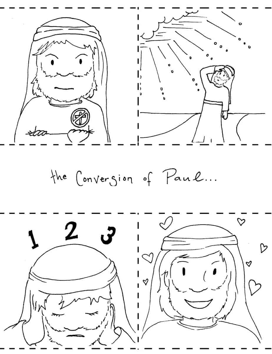 Saul Becomes Paul Coloring Pages