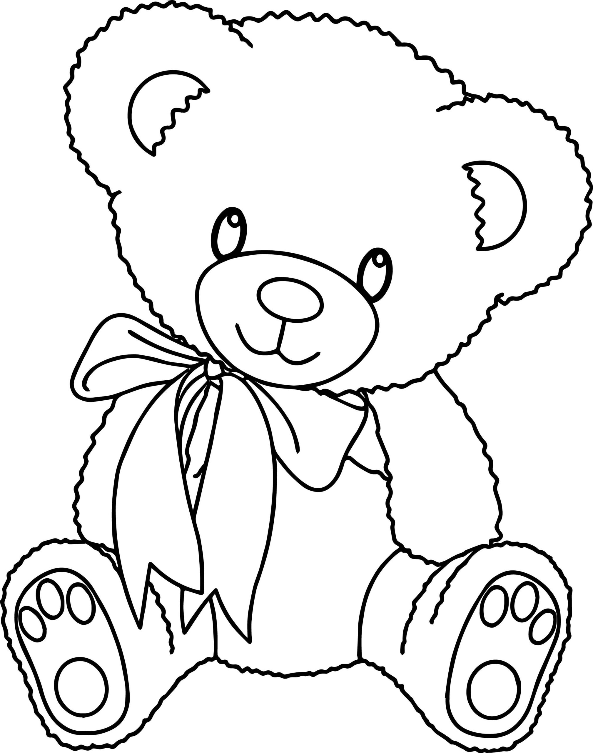 Cute Bear Coloring Pages