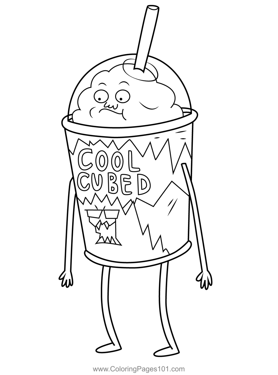 Cool Cubed Regular Show Coloring Page For Kids Free Regular Show Printable Coloring Pages