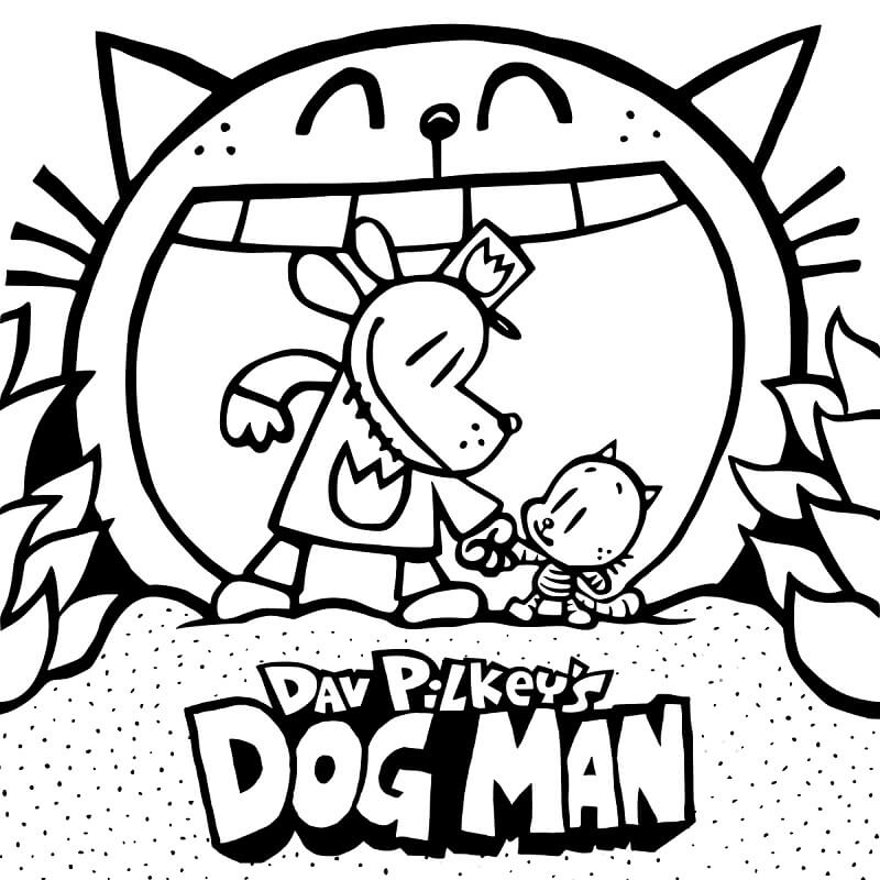 Cool Dog Man Coloring Page Free Printable Coloring Pages For Kids