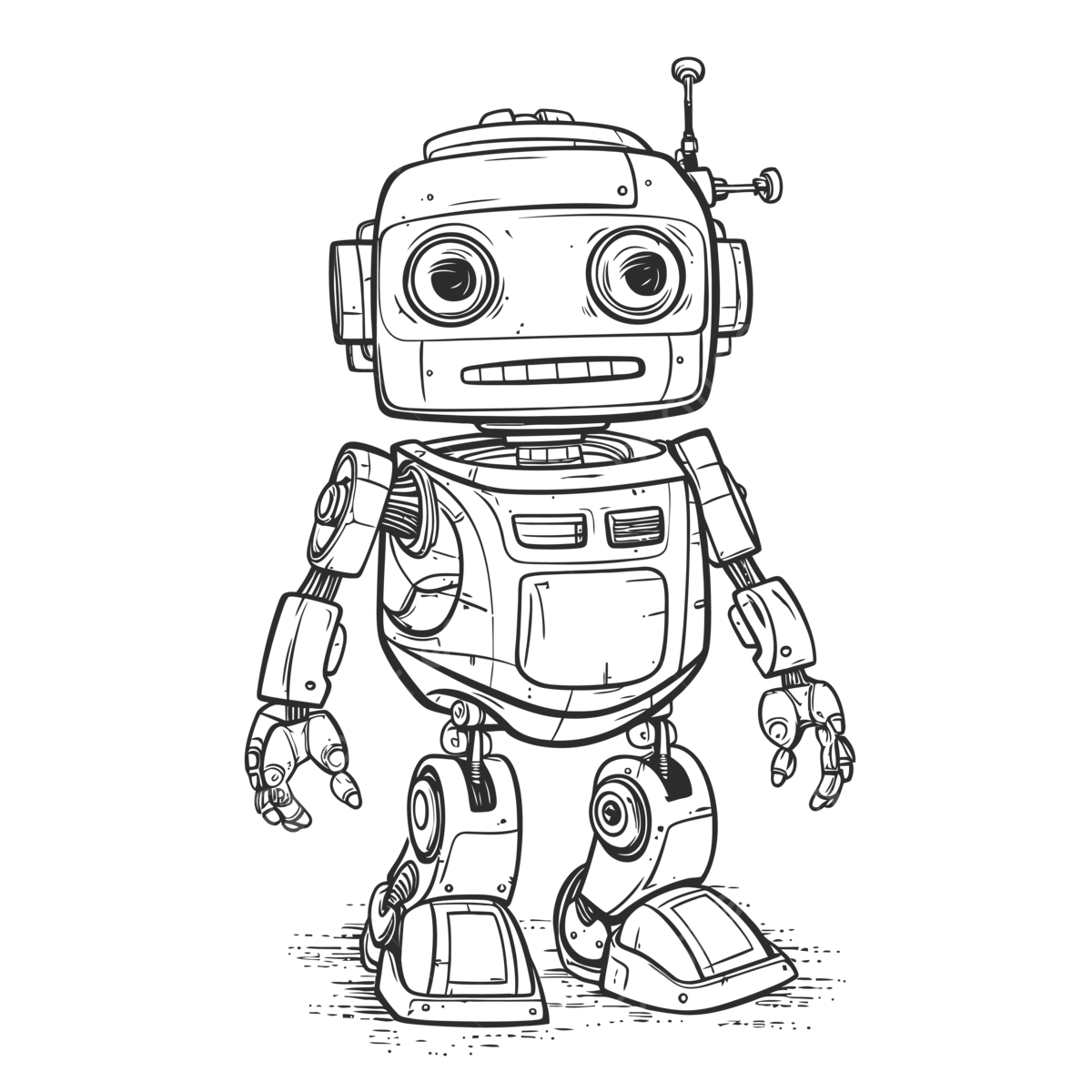 Cool Robot Coloring Pages