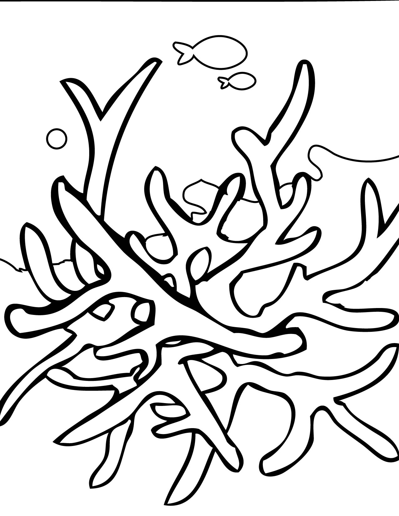 Coral Coloring Pages