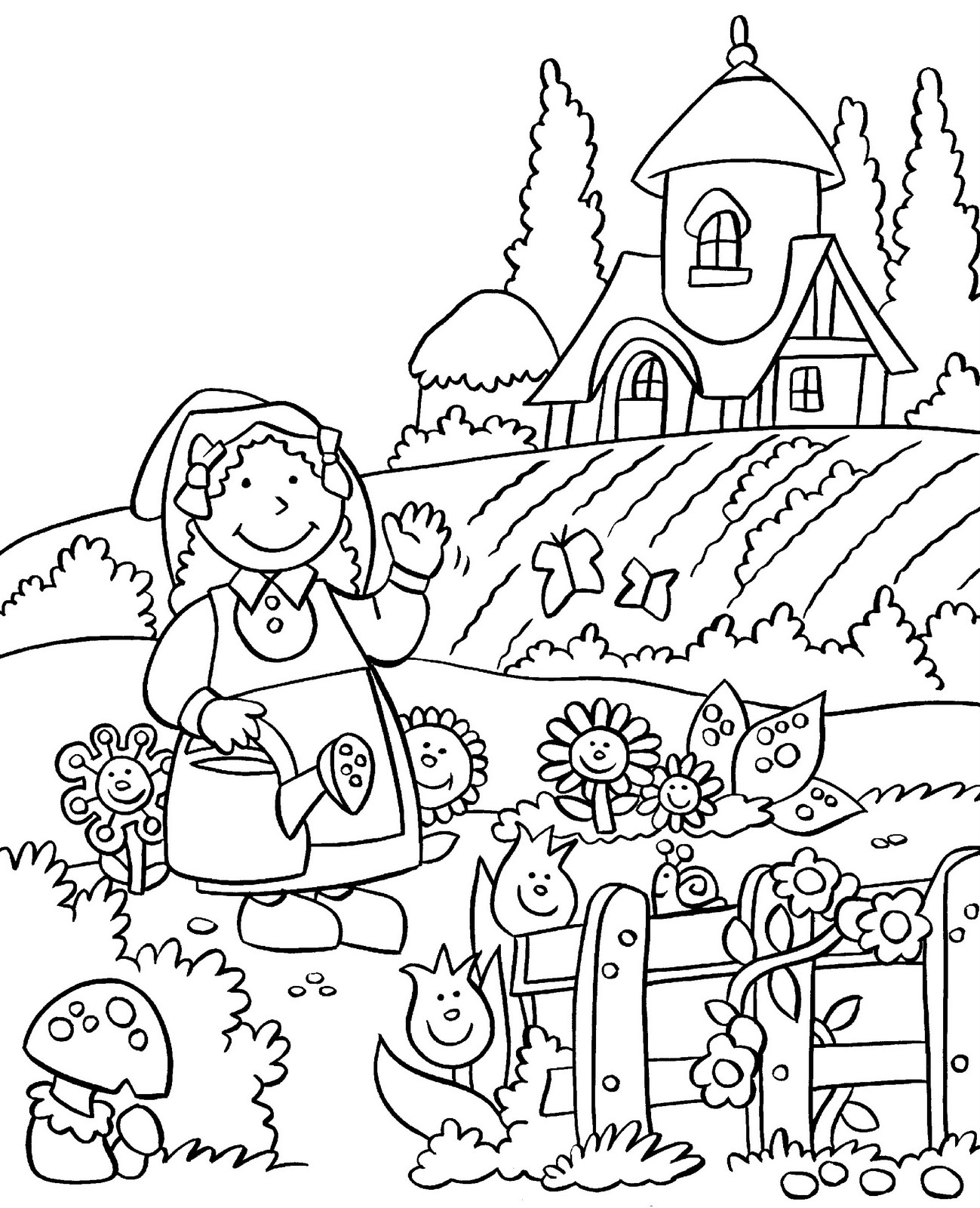 Country Scenes Coloring Pages At GetColorings Free Printable Colorings Pages To Print And