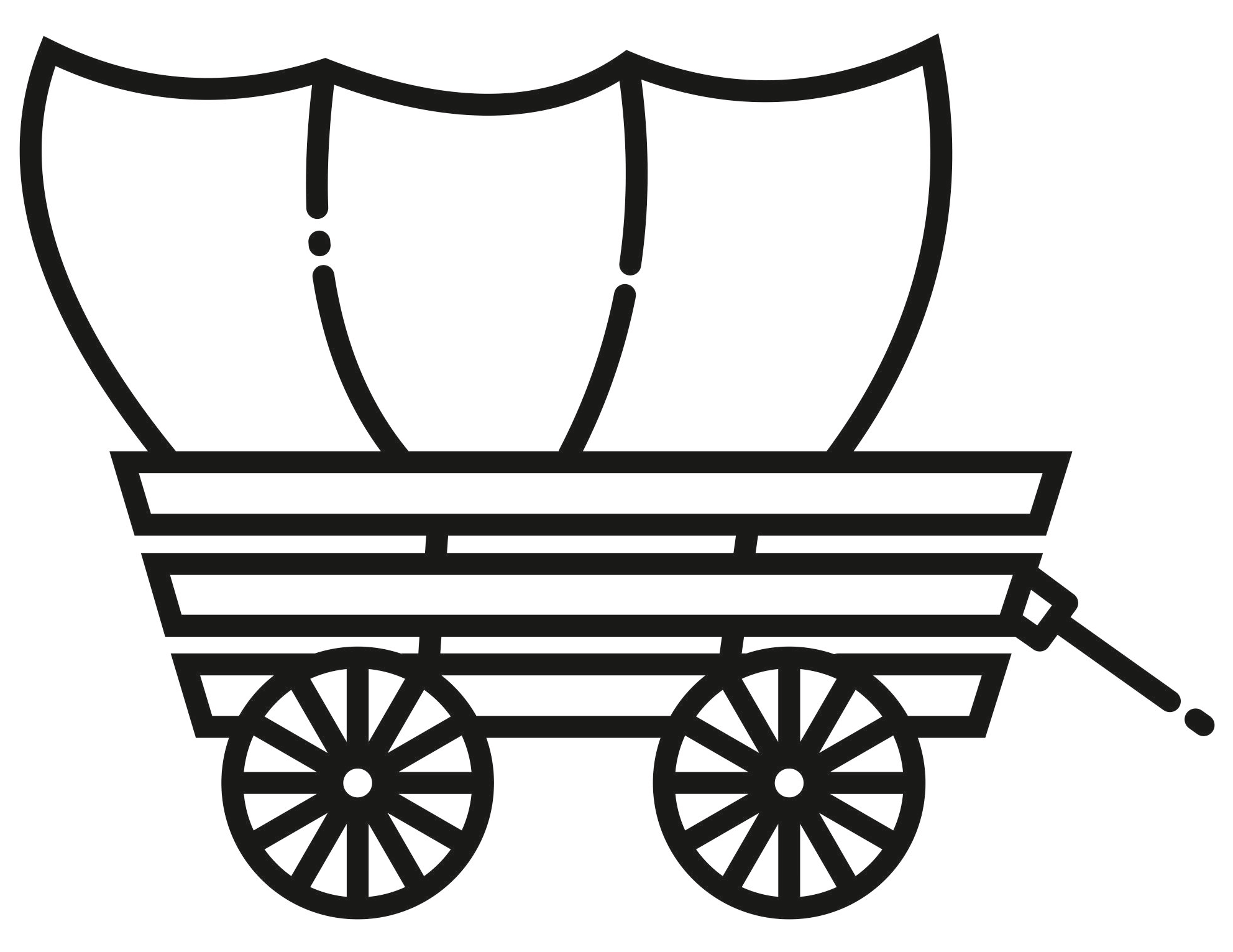 Covered Wagon Coloring Page ColouringPages