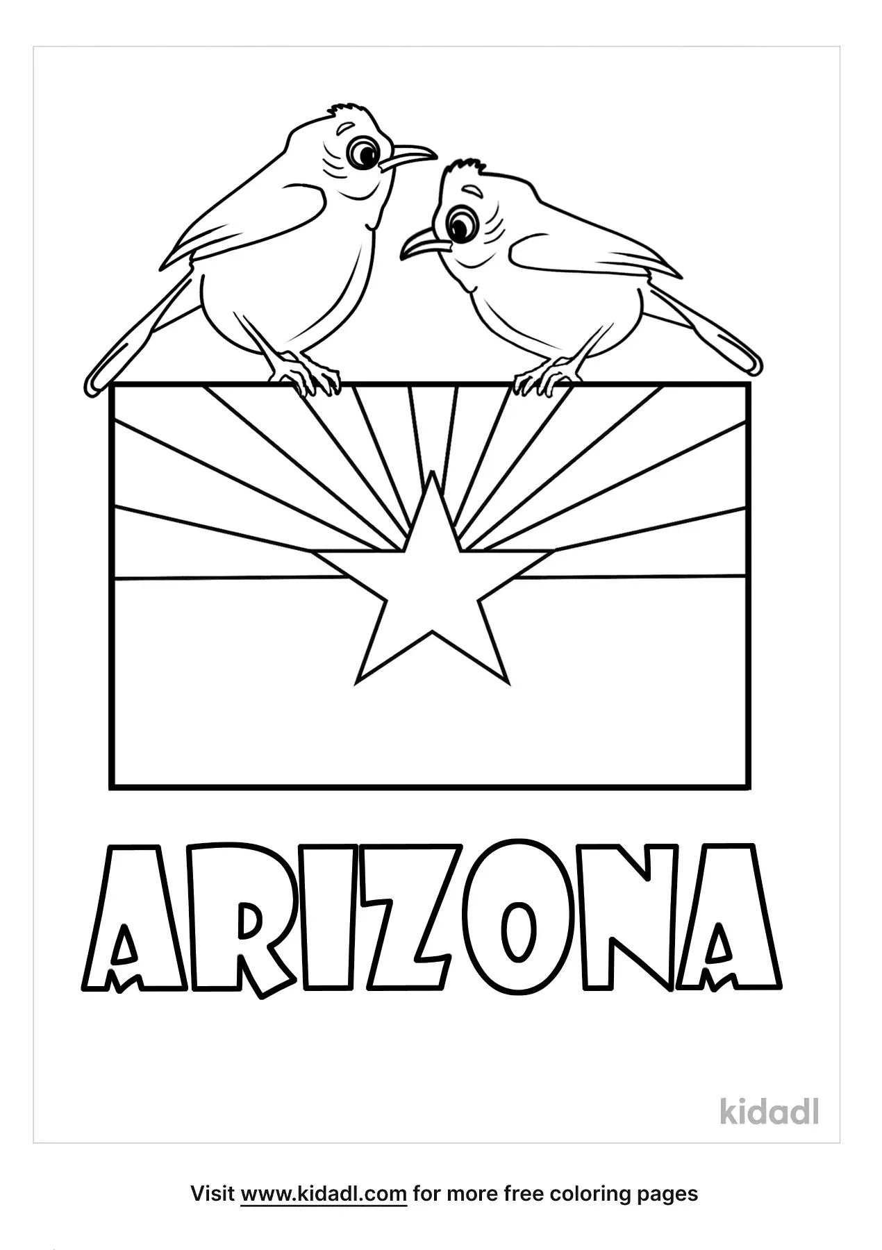 Crayola States Coloring Pages Arizona