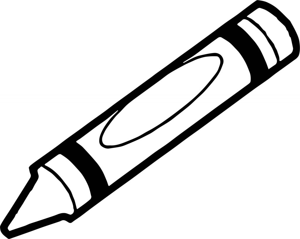 Crayon Coloring Page