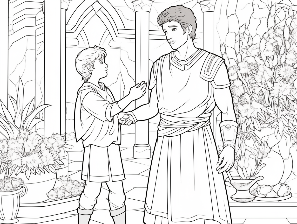 Creative Joseph And Potiphar Coloring Coloring Page