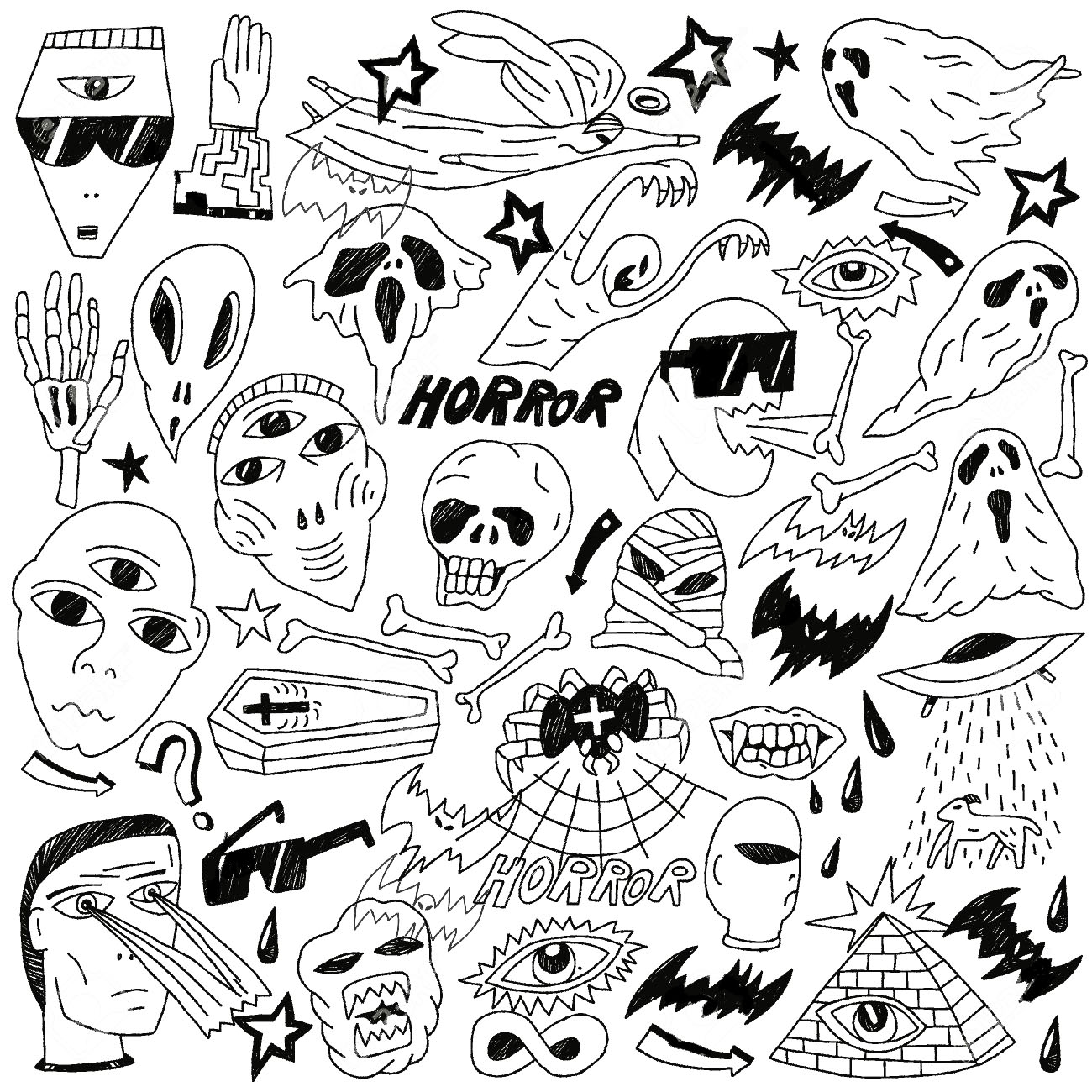 Creepy Coloring Pages For Adults At GetColorings Free Printable Colorings Pages To Print
