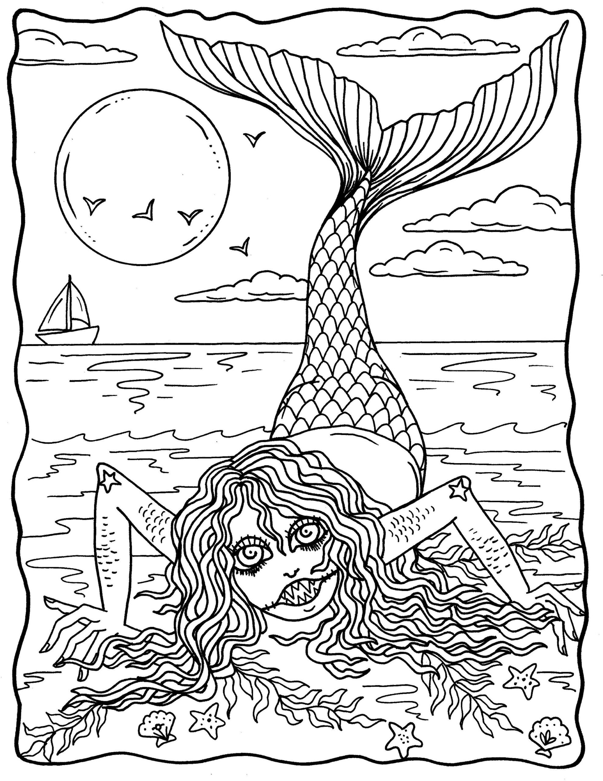 Creepy Printable Coloring Pages